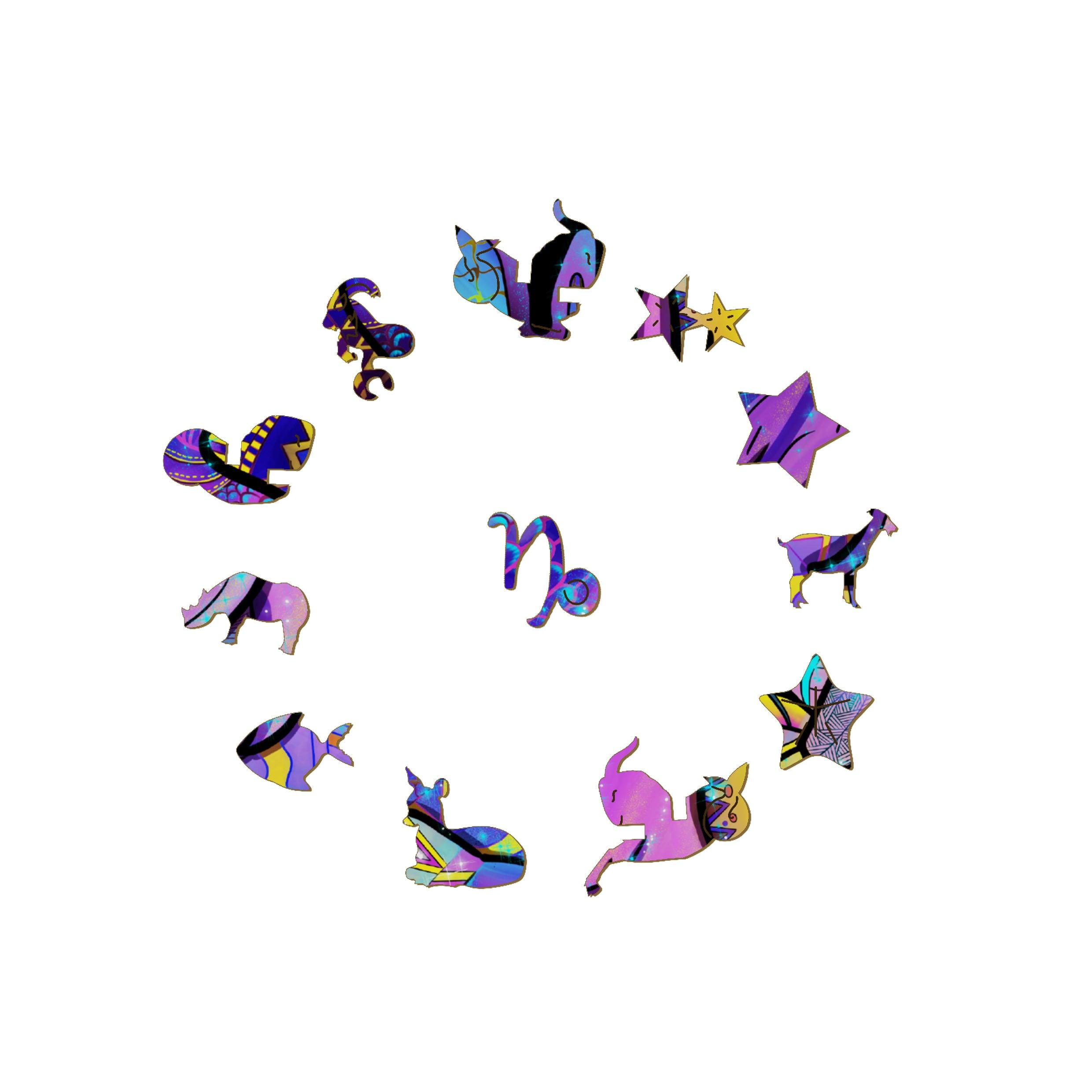 Constellation Capricorn Wooden Jigsaw Puzzle