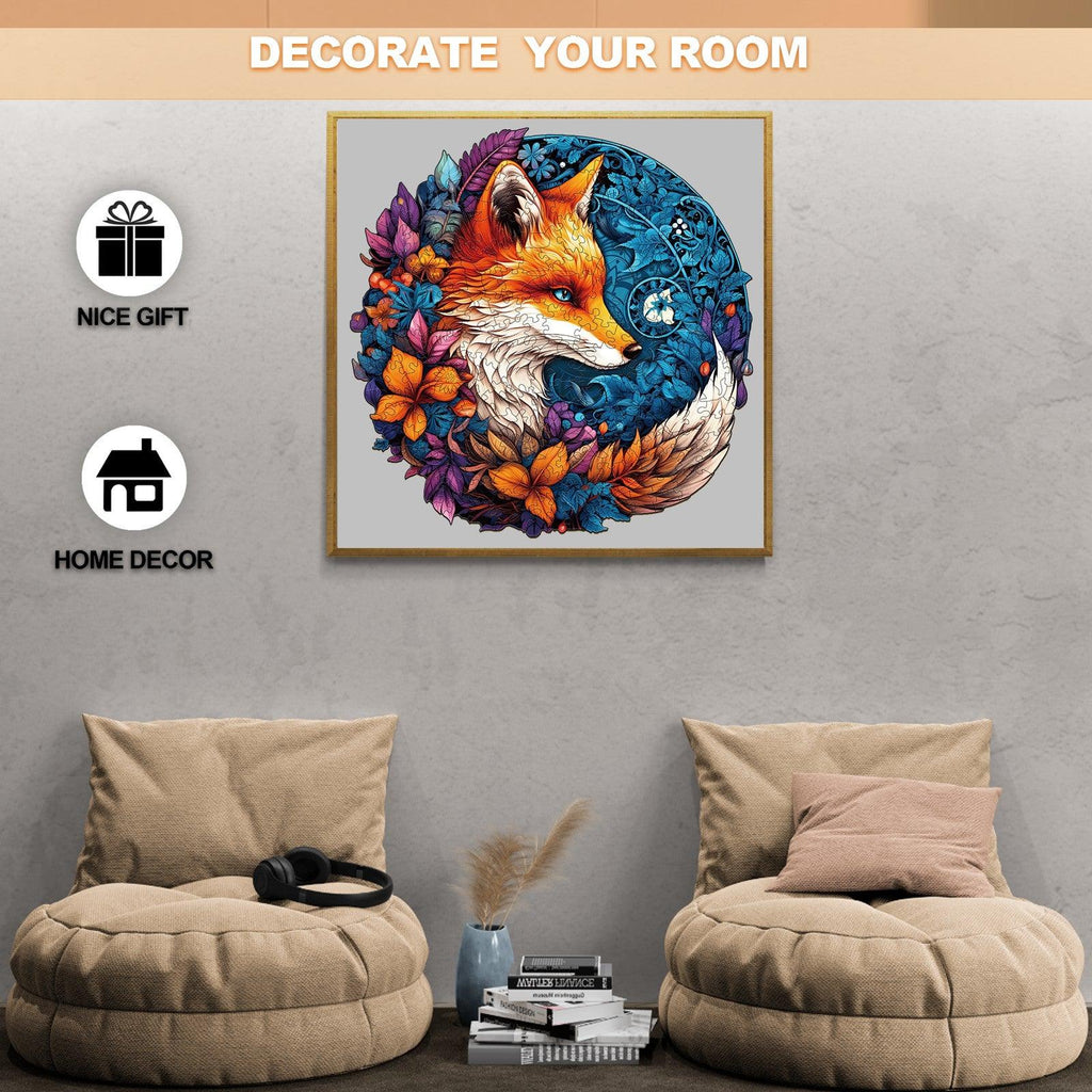 Mysterious Fox Wooden Jigsaw Puzzle