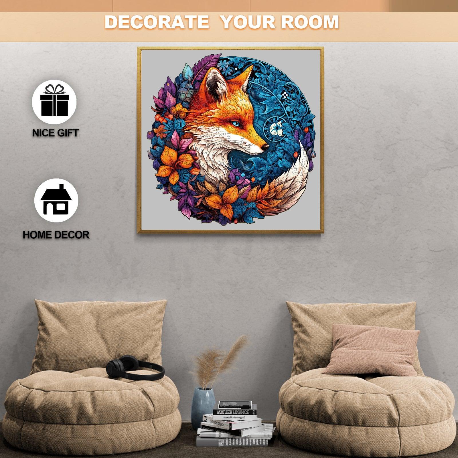 Mysterious Fox Wooden Jigsaw Puzzle