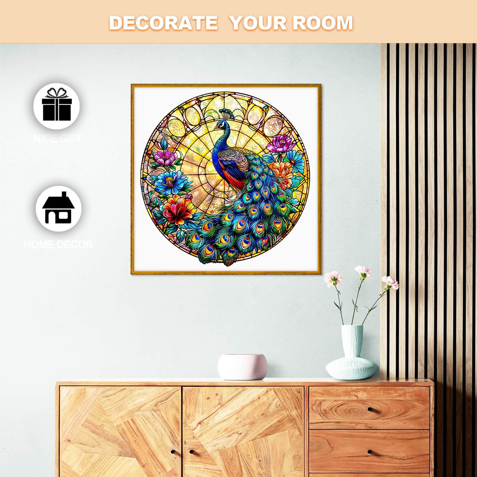 Peacock King Wooden Jigsaw Puzzle