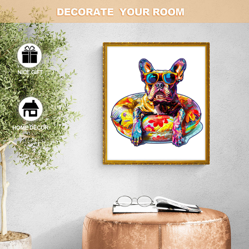 French Bulldog Wooden Jigsaw Puzzle