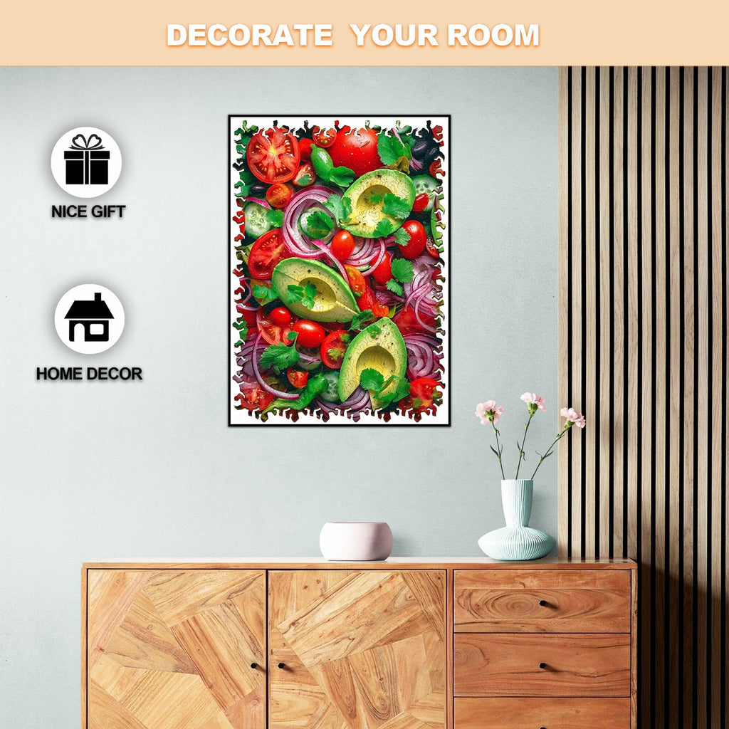Vegetable Salad Wooden Jigsaw Puzzle