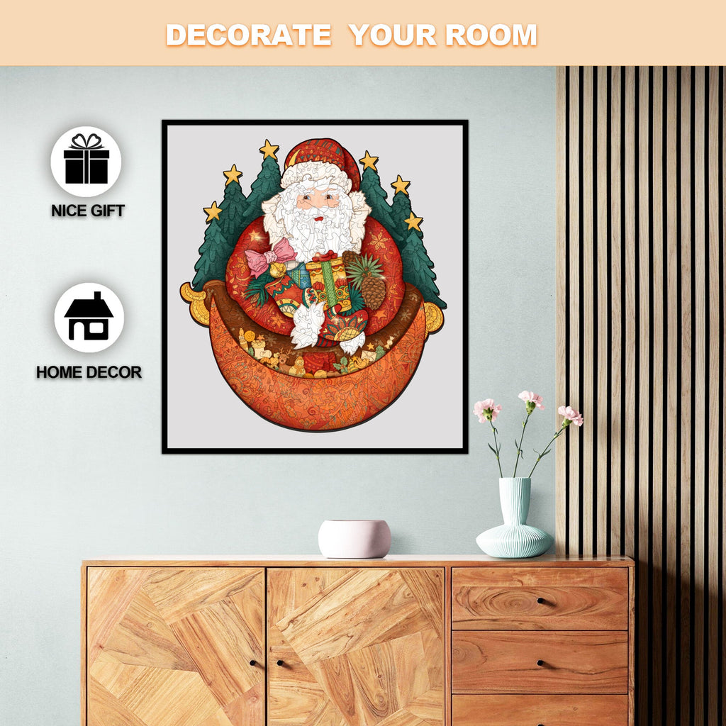 Warm Christmas Wooden Jigsaw Puzzle