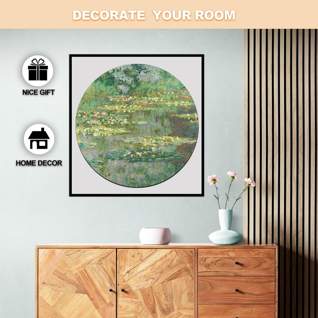 Monet's Water Lilies-1 Wooden Jigsaw Puzzle
