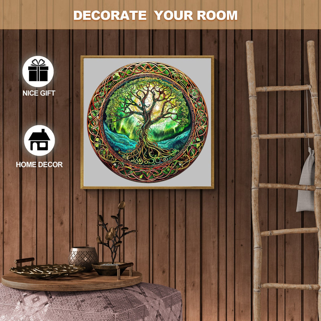 Aurora Tree of Life-2 Wooden Jigsaw Puzzle