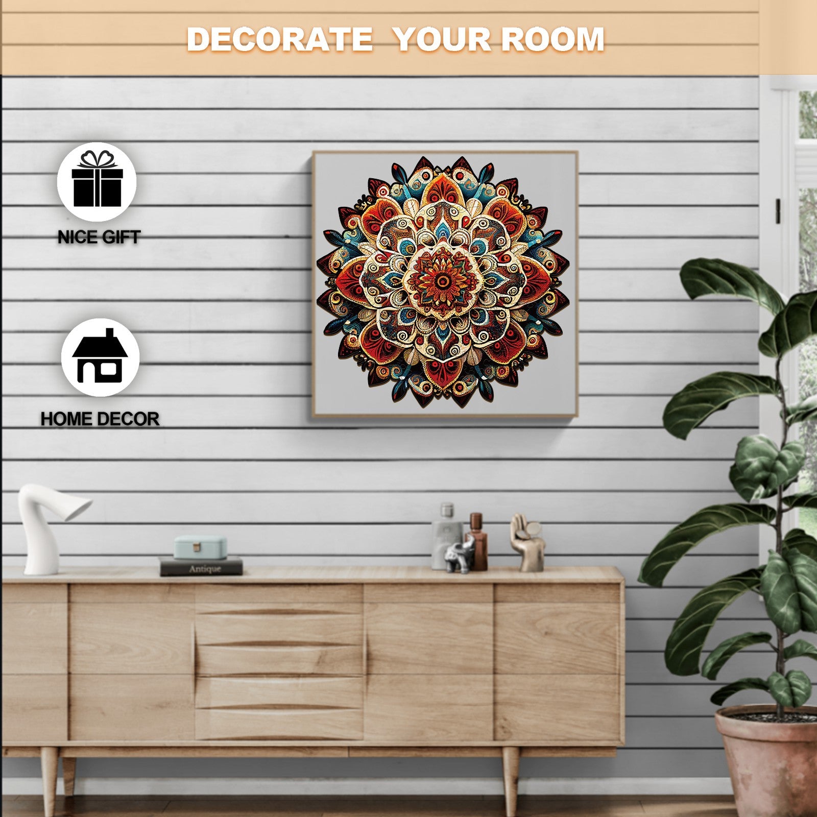 Mandala-6 Wooden Jigsaw Puzzle