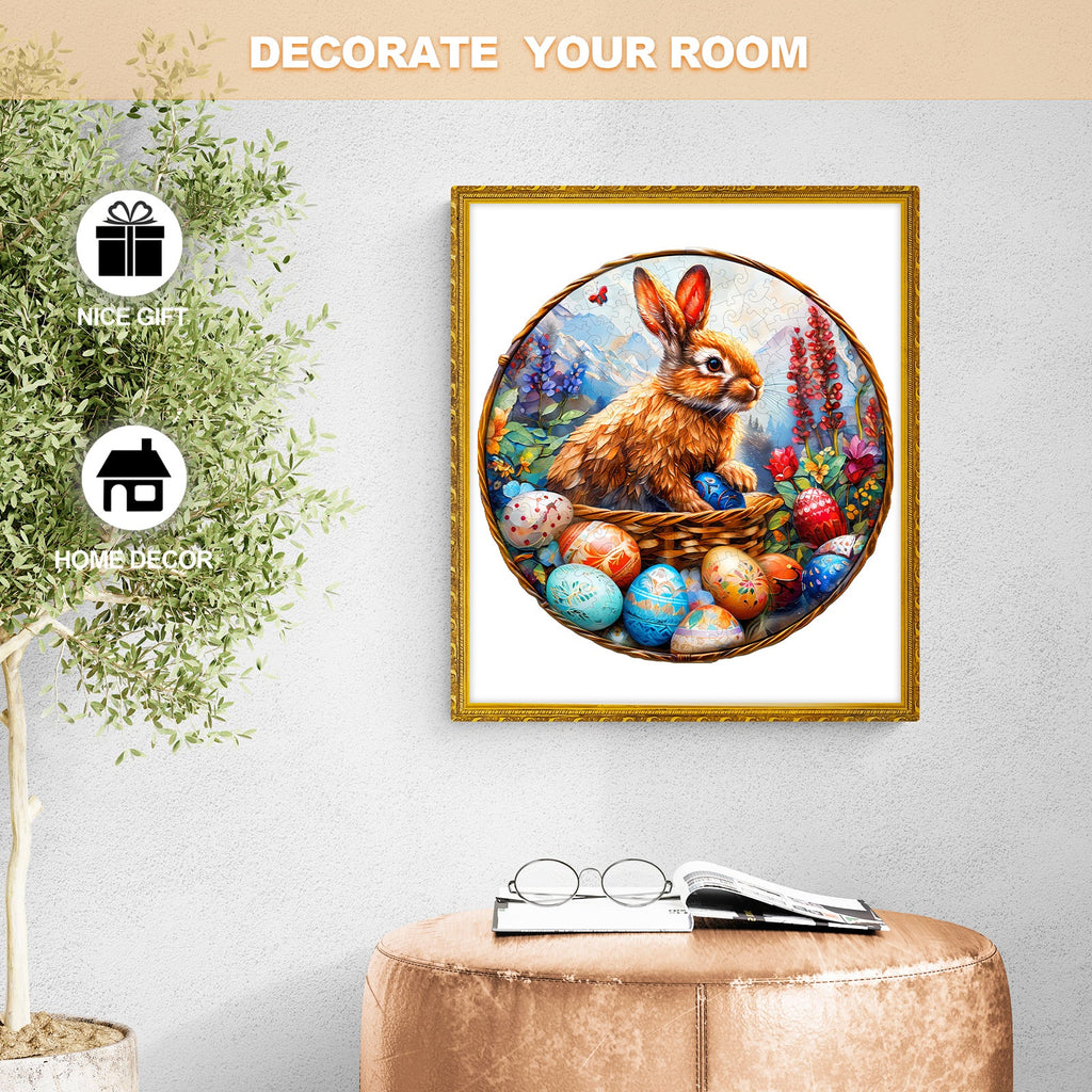 Easter Bunny Wooden Jigsaw Puzzle
