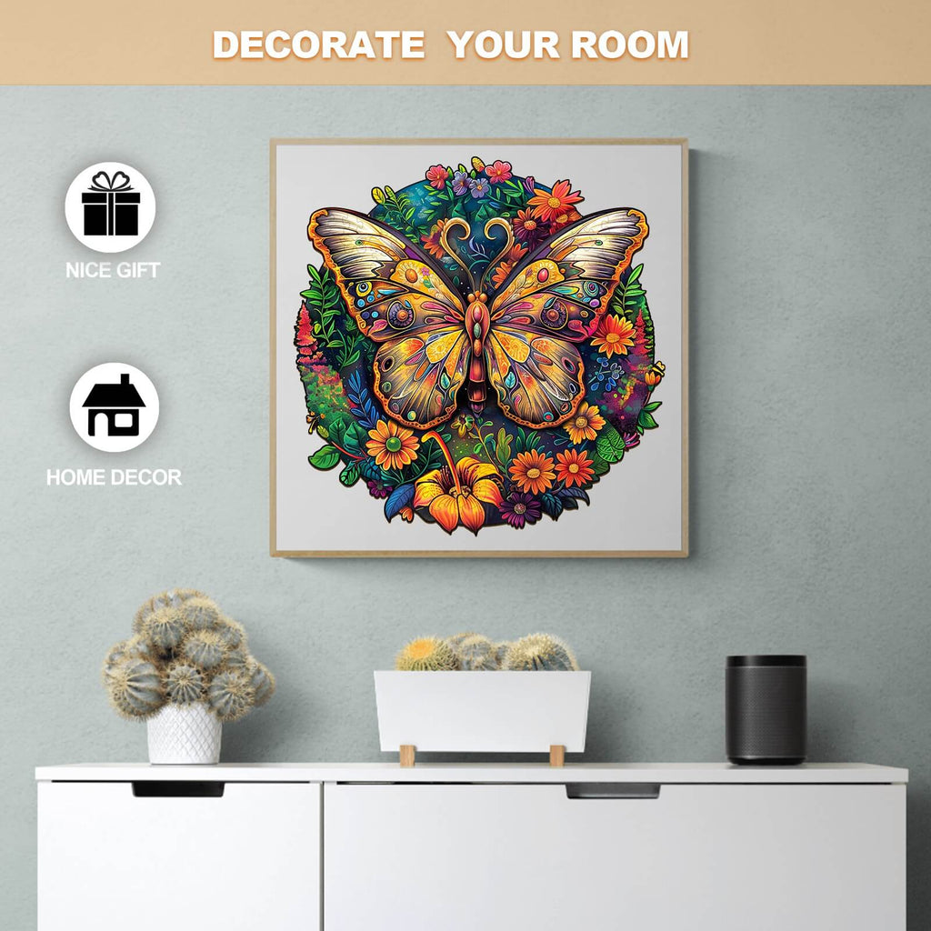 Ancient Butterfly-2 Wooden Jigsaw Puzzle