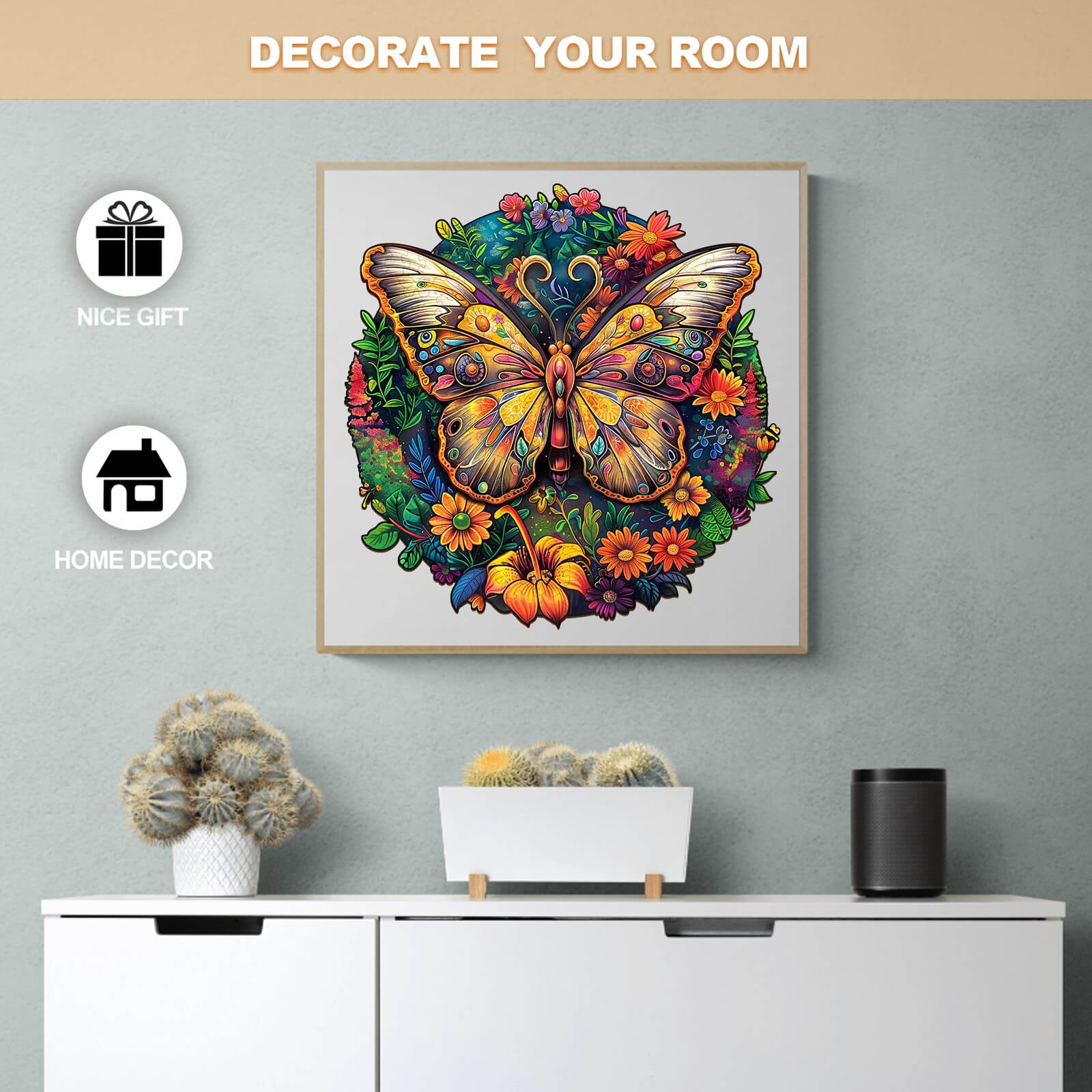 Ancient Butterfly-2 Wooden Jigsaw Puzzle