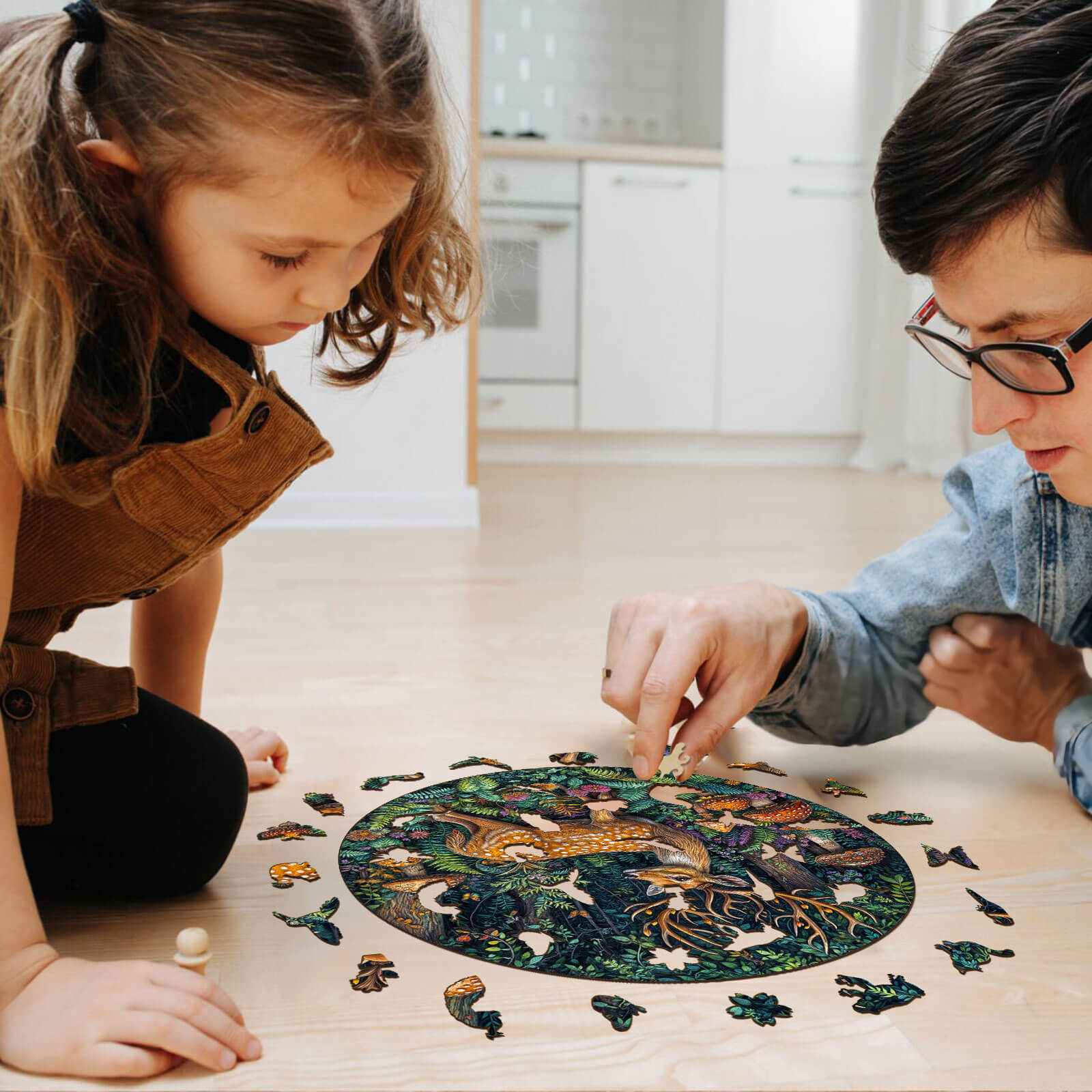 SEEK AND FIND FROGS Wooden Jigsaw Puzzle