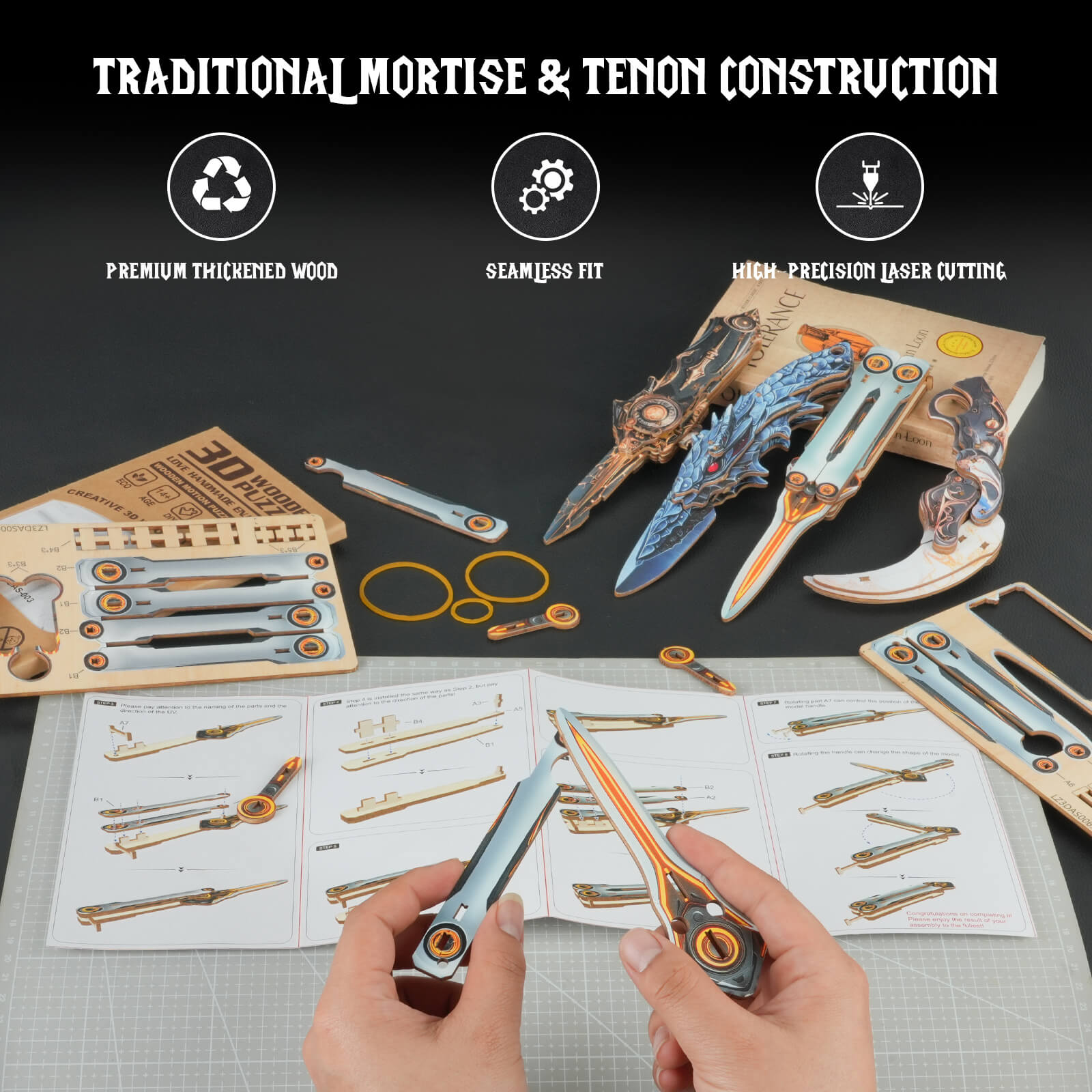 Blaze Dagger – DIY 3D Knife Prop Kit