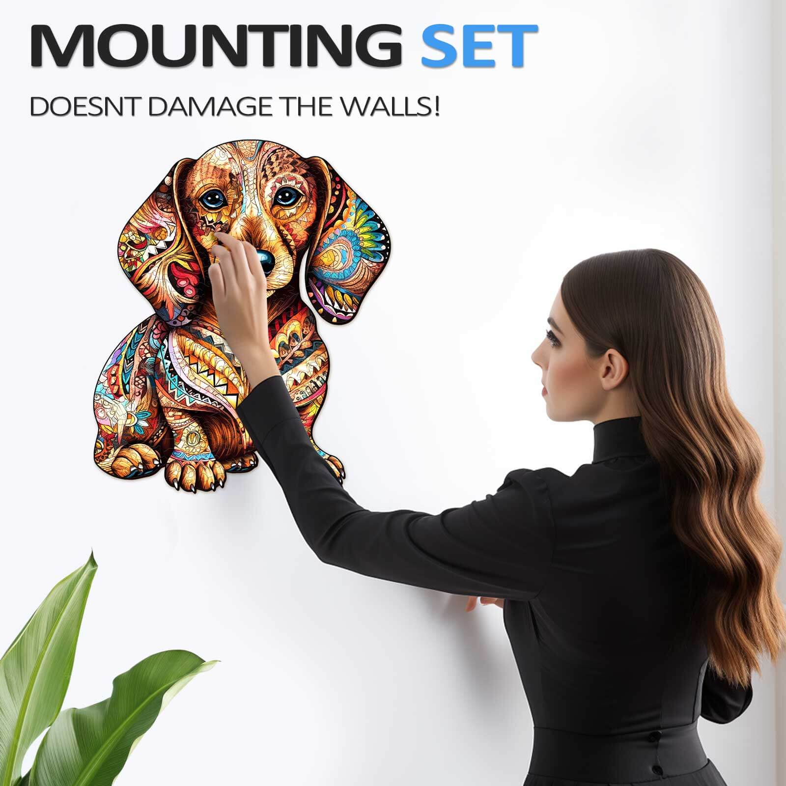 Dachshund-3 Wooden Jigsaw Puzzle
