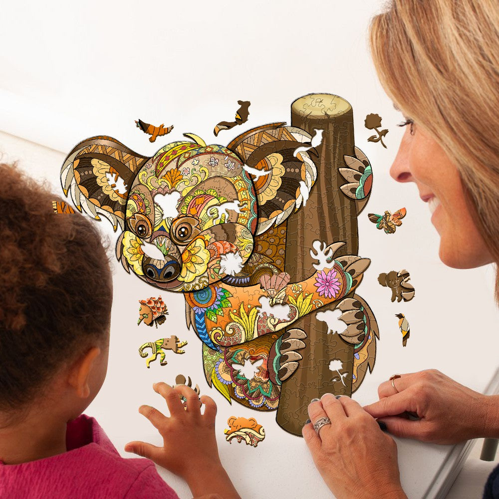 Cute Koala Wooden Jigsaw Puzzle
