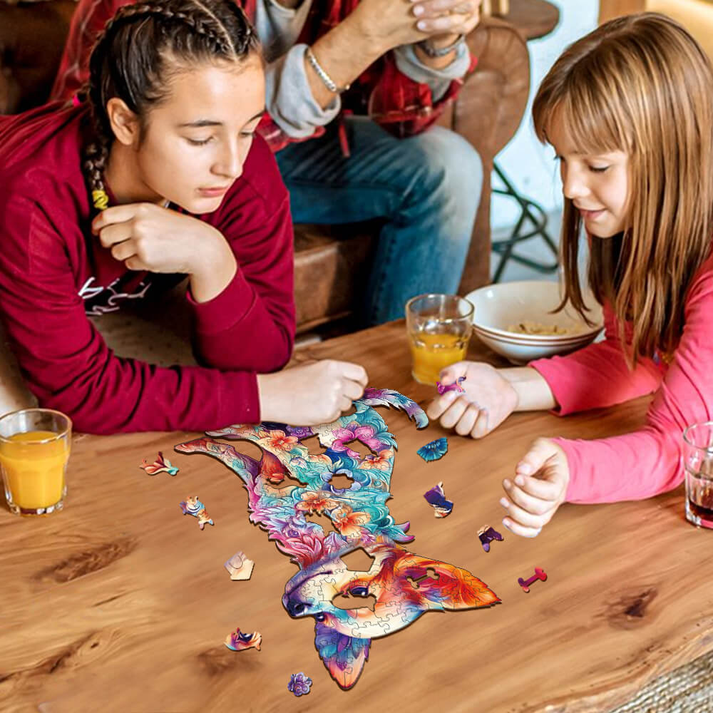 Cute Puppy Wooden Jigsaw Puzzle