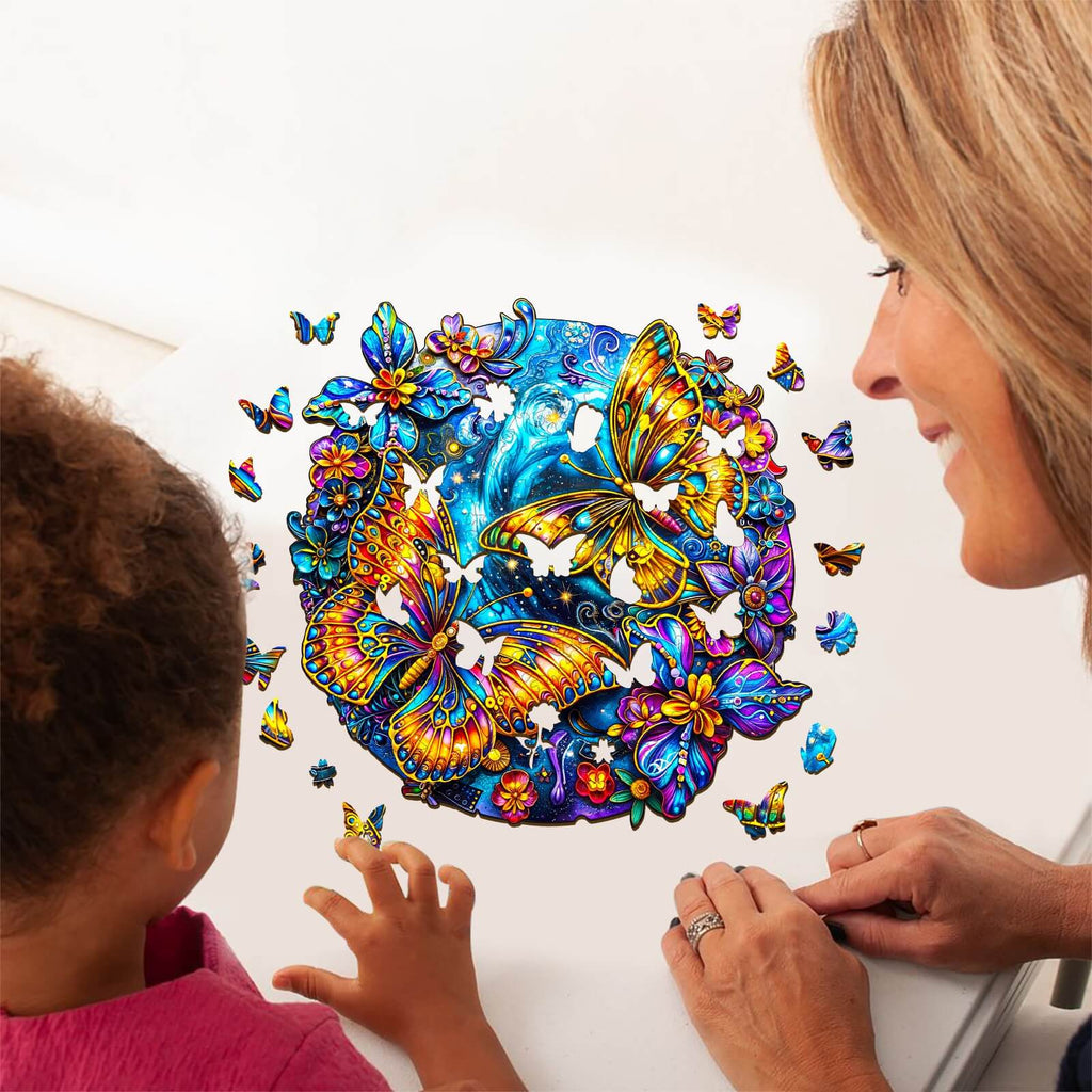 Beautiful Butterflies Wooden Jigsaw Puzzle