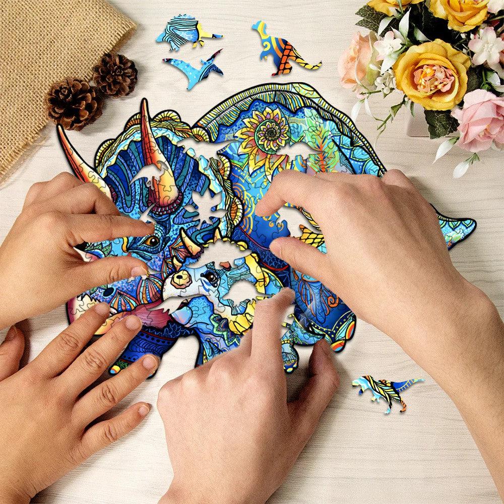 Triceratops Wooden Jigsaw Puzzle