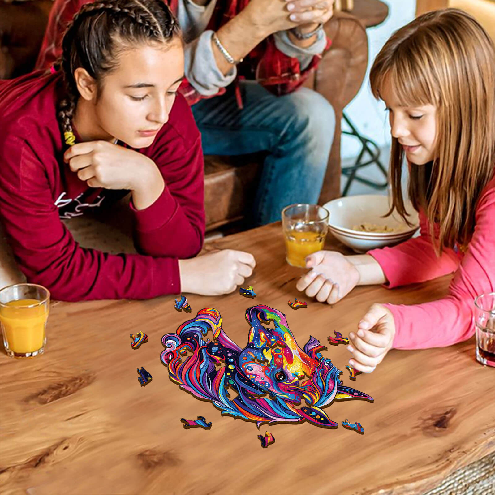 Colorful Horse Wooden Jigsaw Puzzle