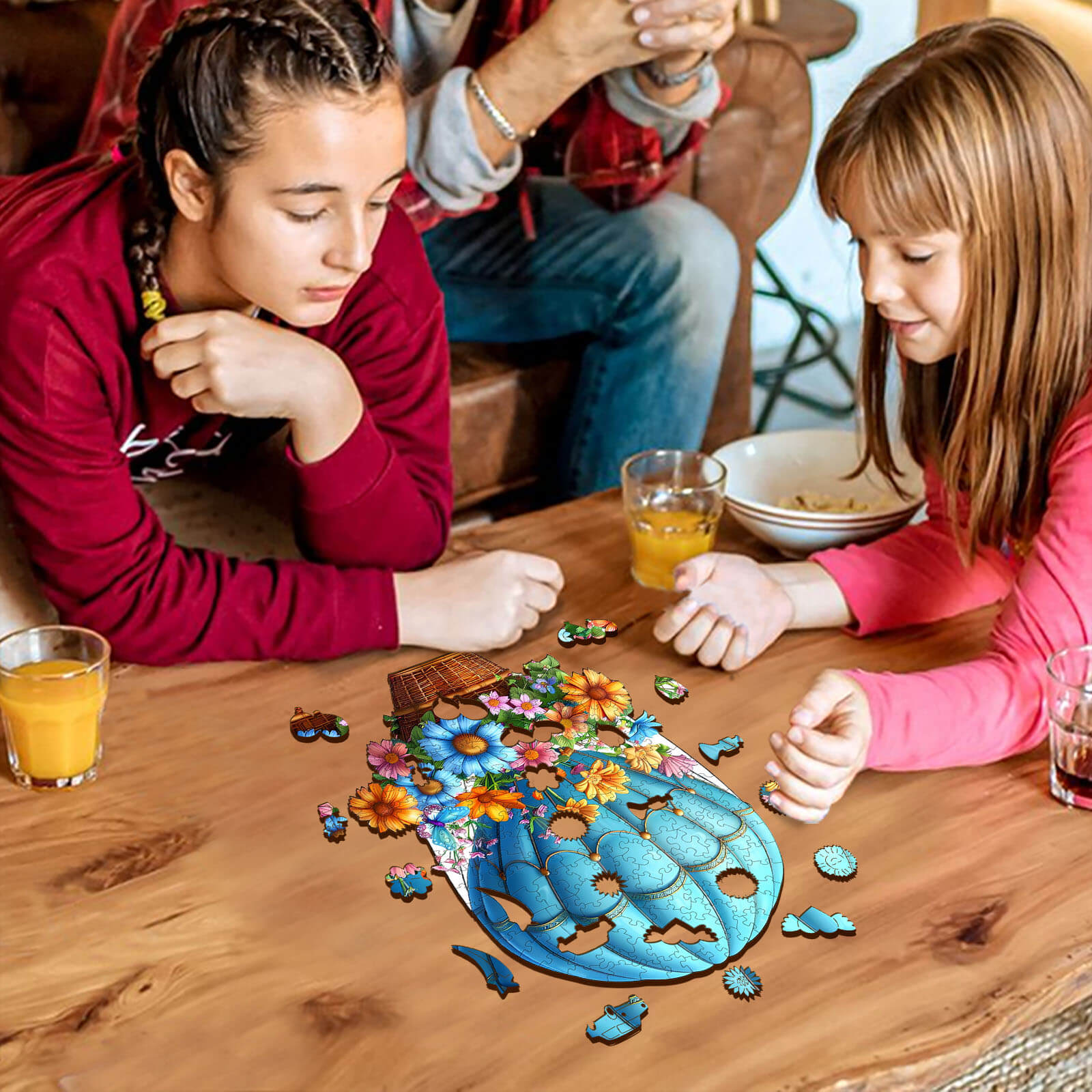 Flying Flowers Wooden Jigsaw Puzzle