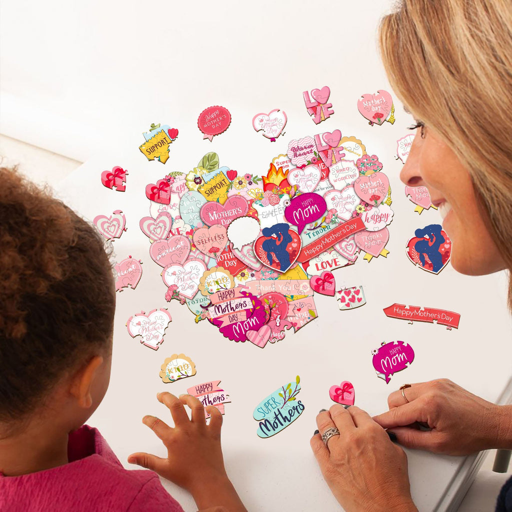 Letter to Mom Wooden Jigsaw Puzzle