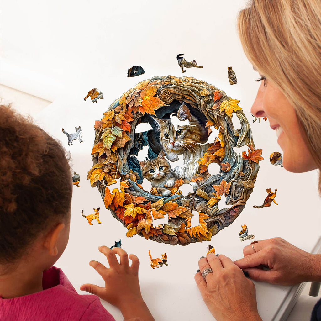 3D  cat mom Jigsaw Puzzle