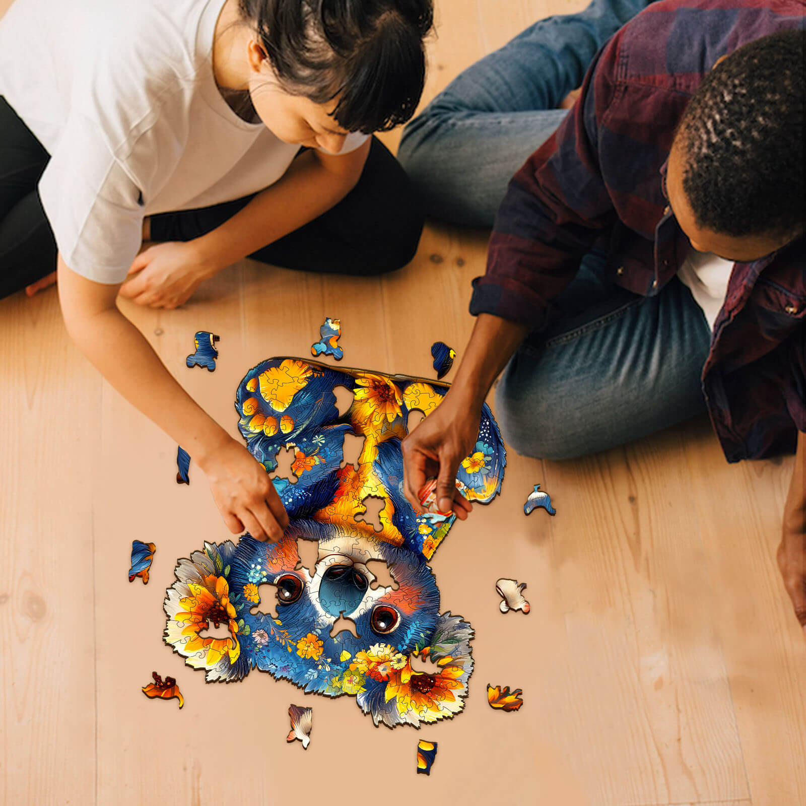 Colorful Koala Wooden Jigsaw Puzzle