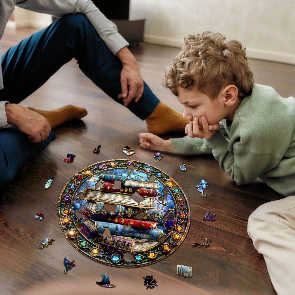 Magic tome-2 Wooden Jigsaw Puzzle