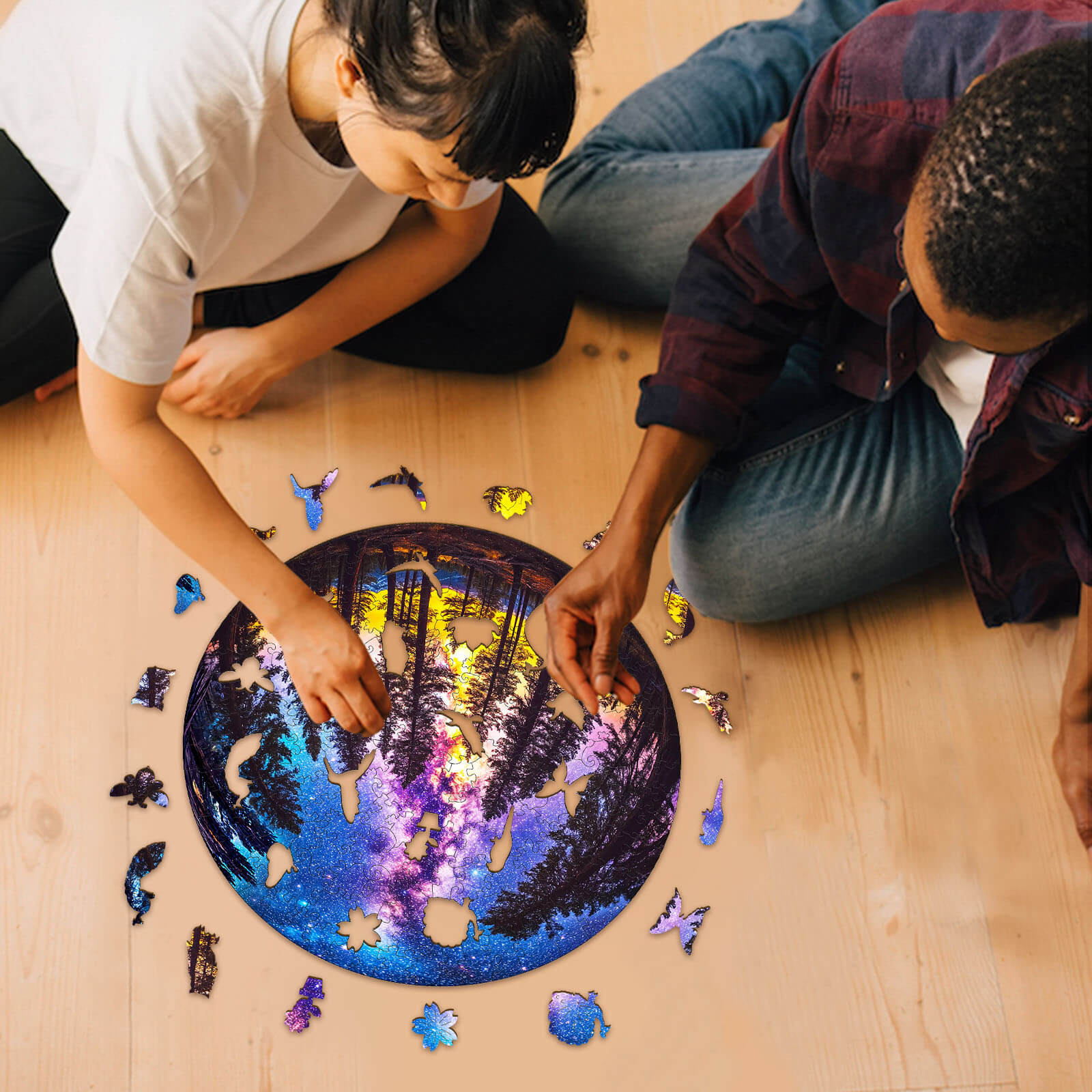 Galactic Forest-2 Wooden Jigsaw Puzzle