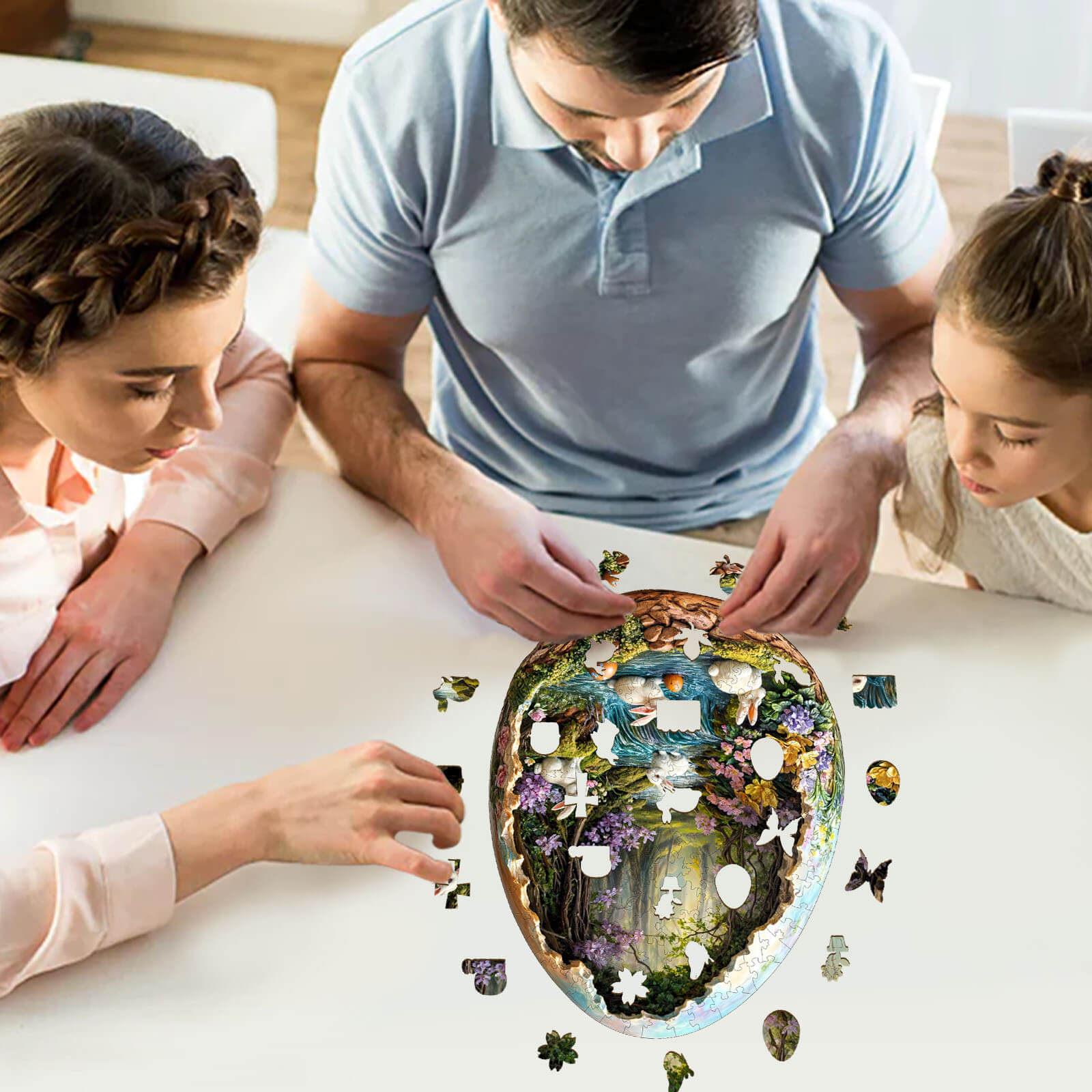 Wonderland Easter-3 Wooden Jigsaw Puzzle