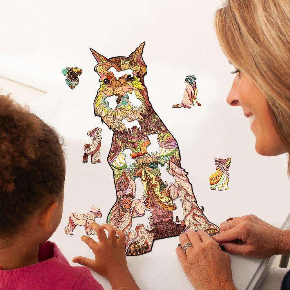 Schnauzer Wooden Jigsaw Puzzle