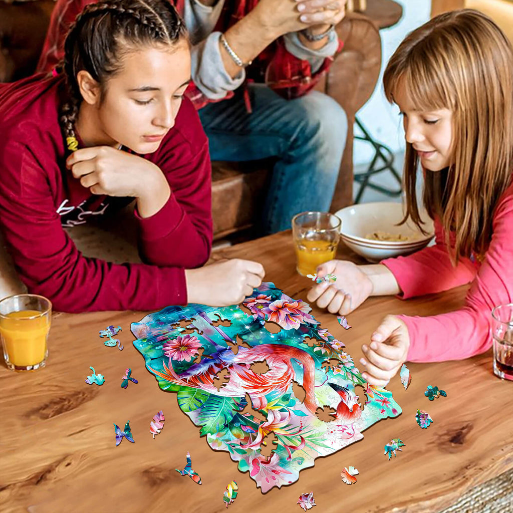 Flamingo Wooden Jigsaw Puzzle