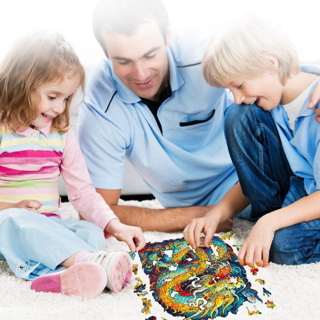 Chinese Dragon Wooden Jigsaw Puzzle
