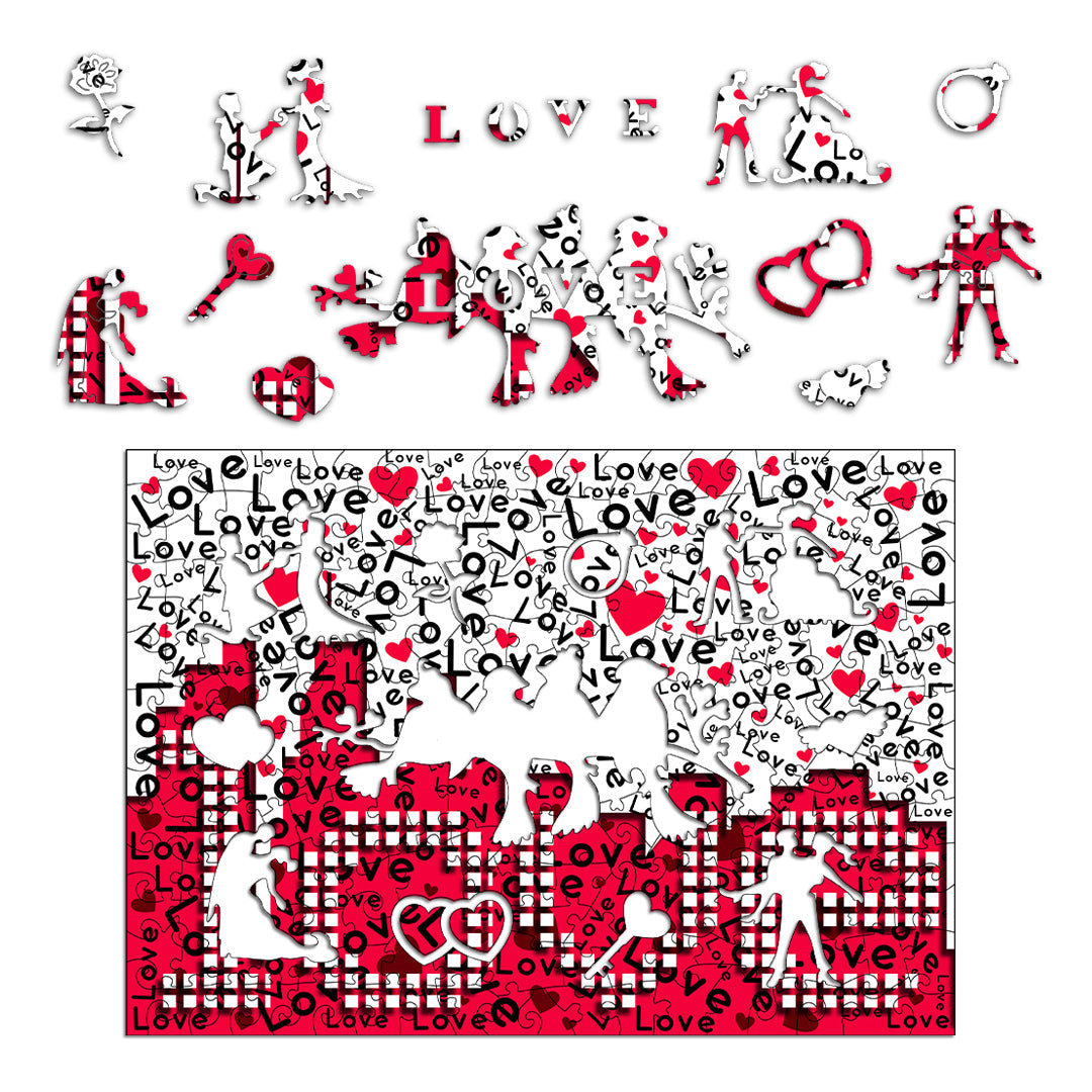 Love Challenge Wooden Jigsaw Puzzle