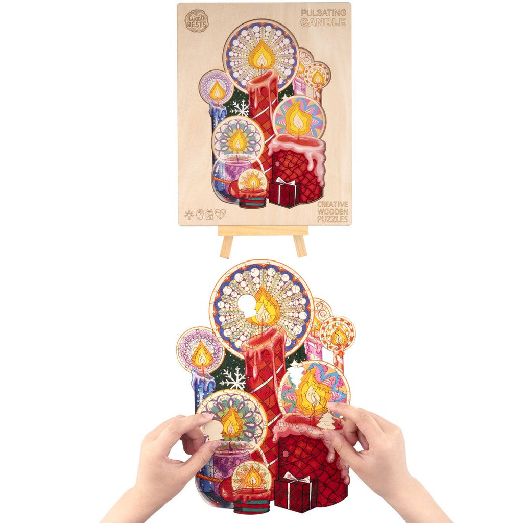 Pulsating Candle Wooden Jigsaw Puzzle
