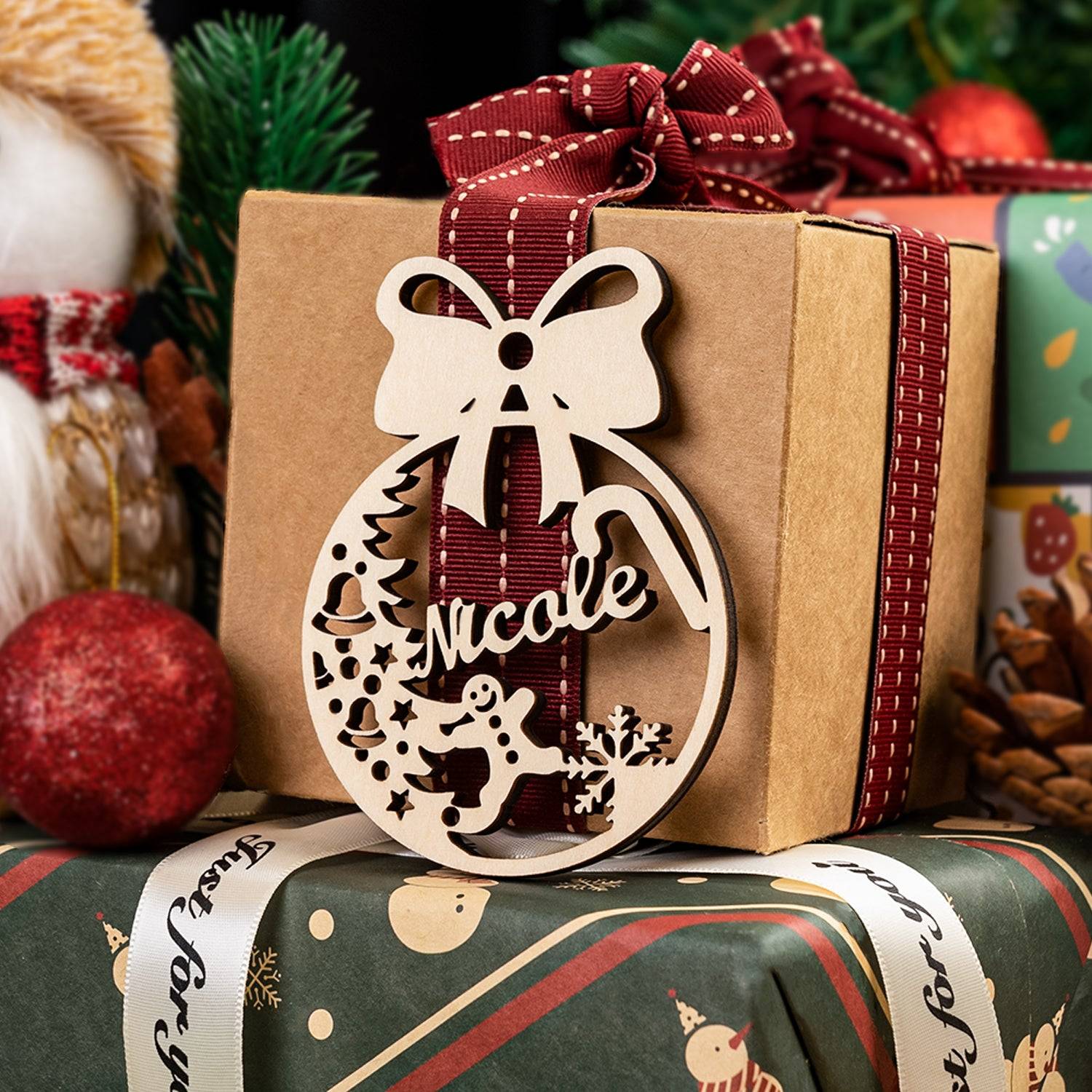 Personalized Dog/Cat Paw Angel Wings Ornament -Cat Paw