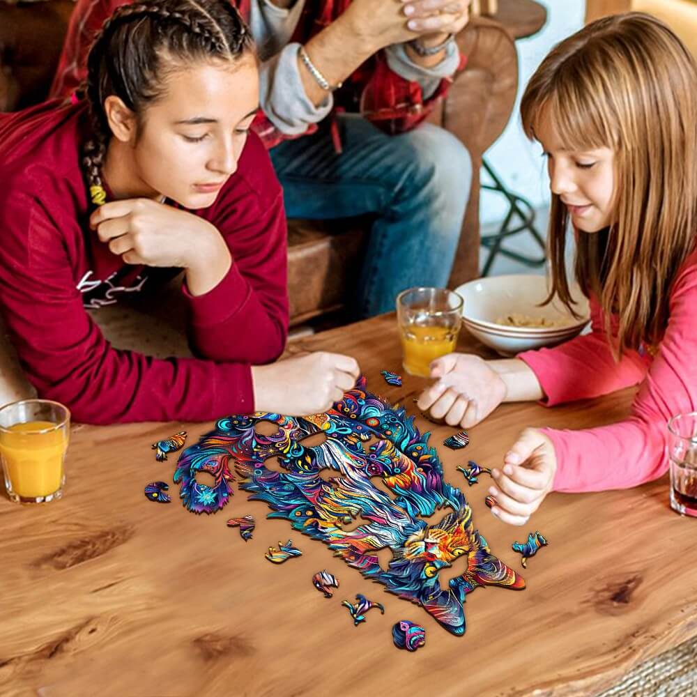 Maine Cat-3 Wooden Jigsaw Puzzle