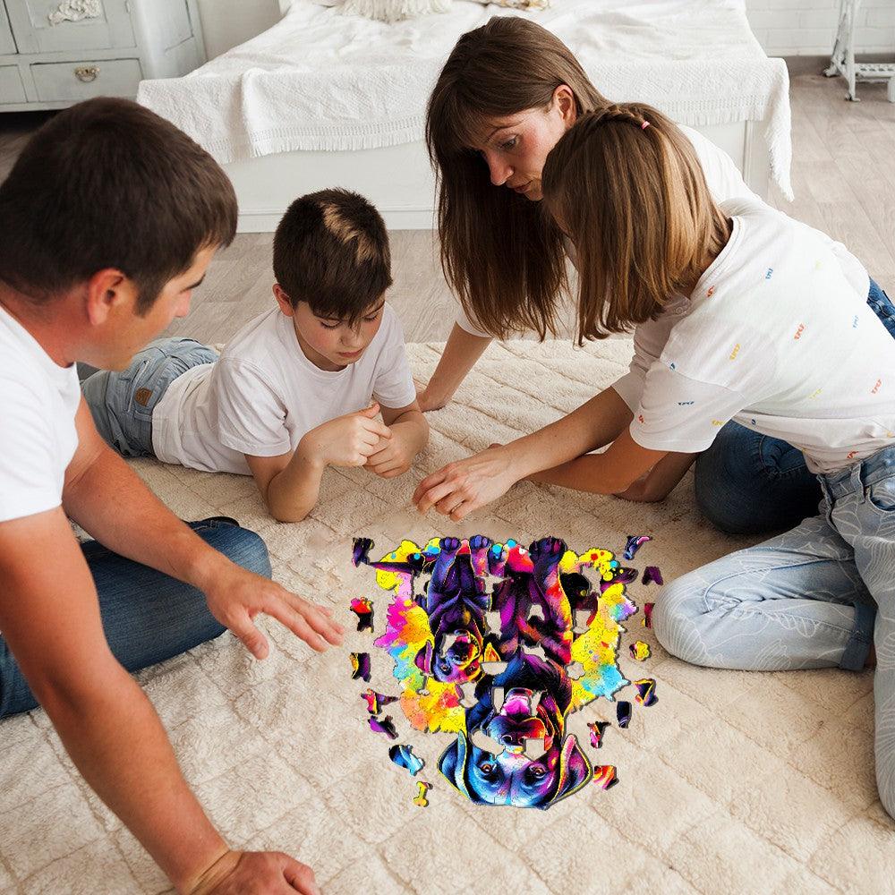 Labrador Family Wooden Jigsaw Puzzle