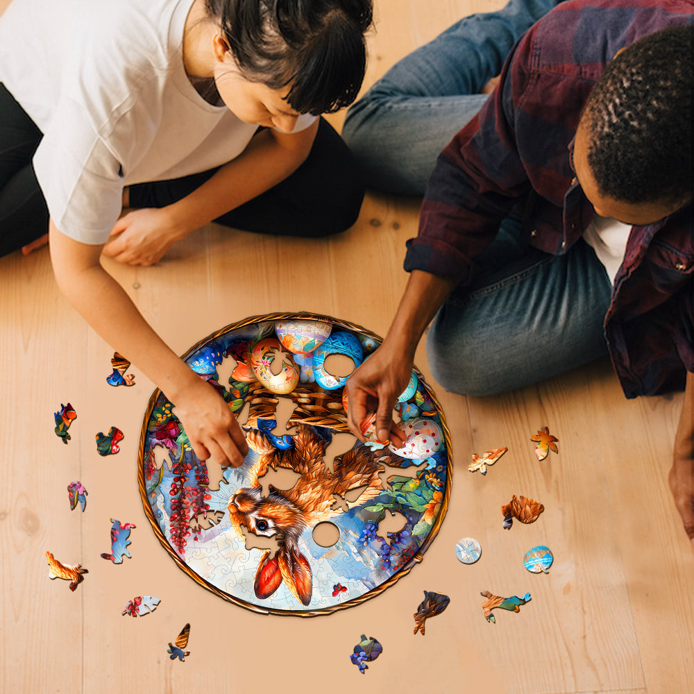 Easter Bunny Wooden Jigsaw Puzzle