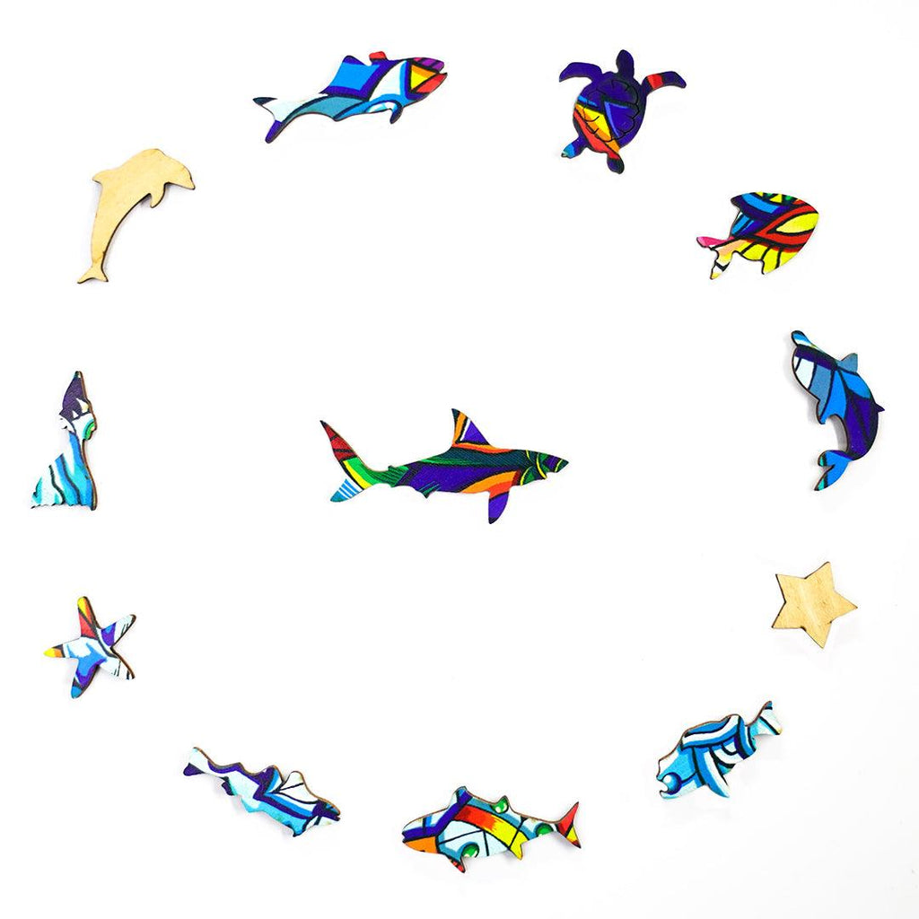 Shake Shark Wooden Jigsaw Puzzle