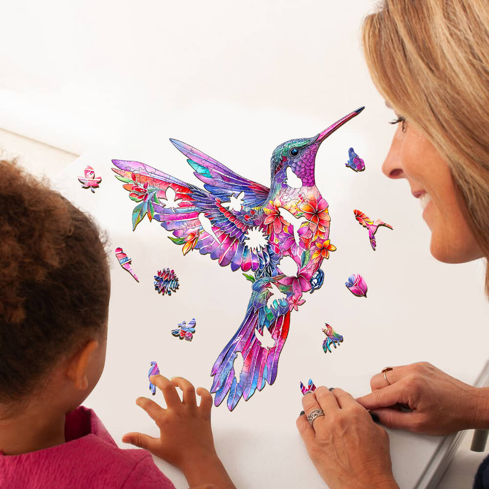 Hummingbird-3 Wooden Jigsaw Puzzle