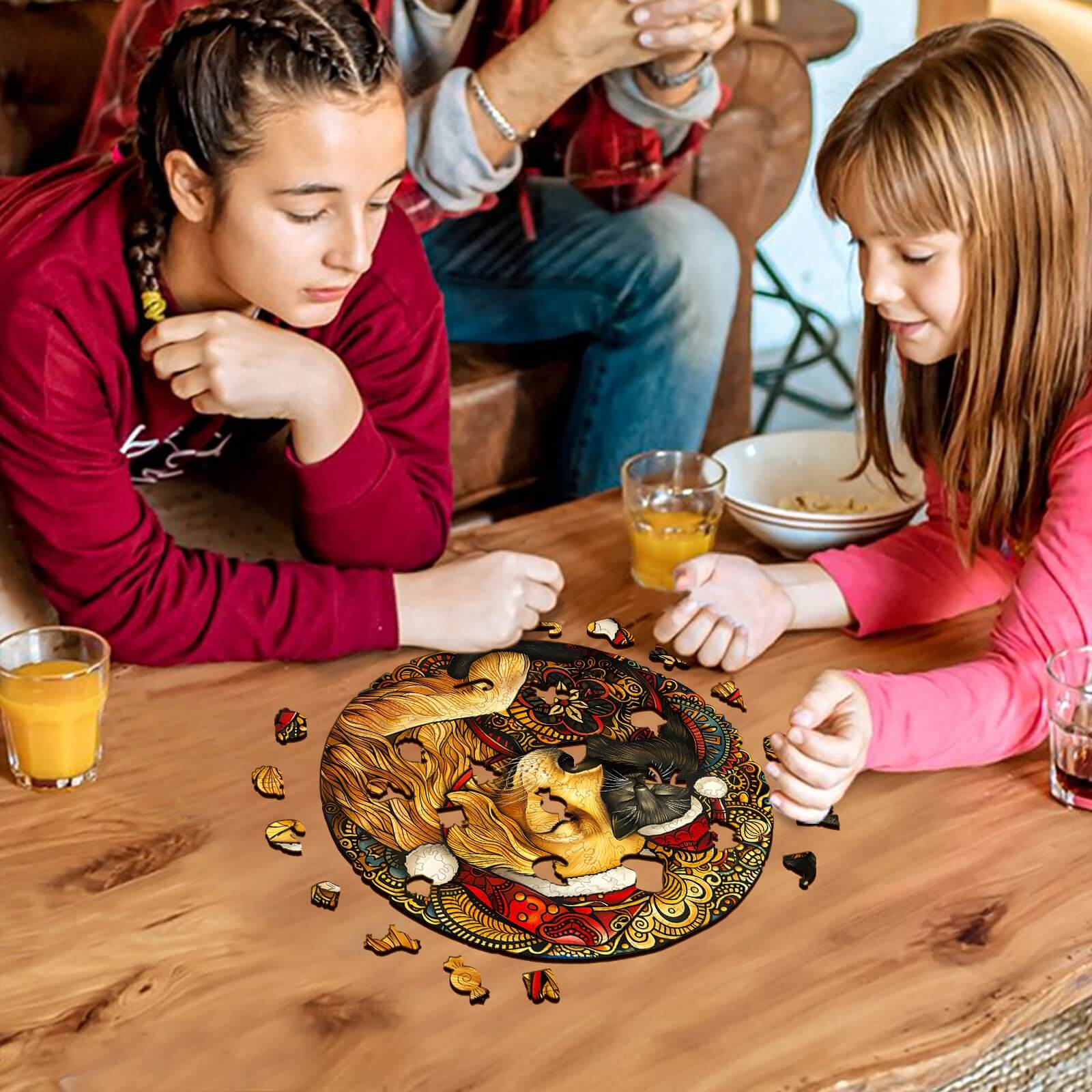 Warm Christmas Wooden Jigsaw Puzzle