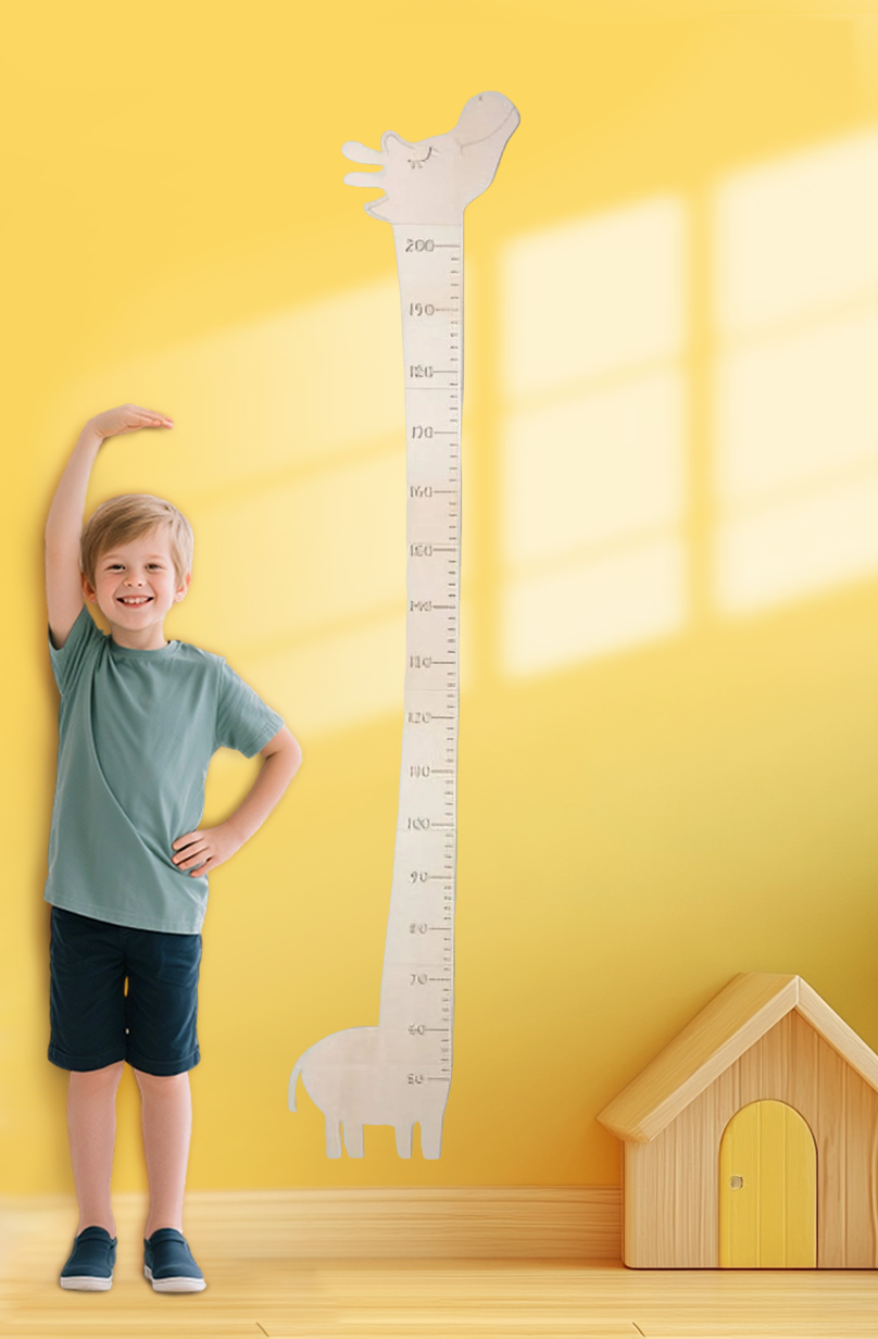 Personalized Wooden Giraffe Growth Chart Ruler