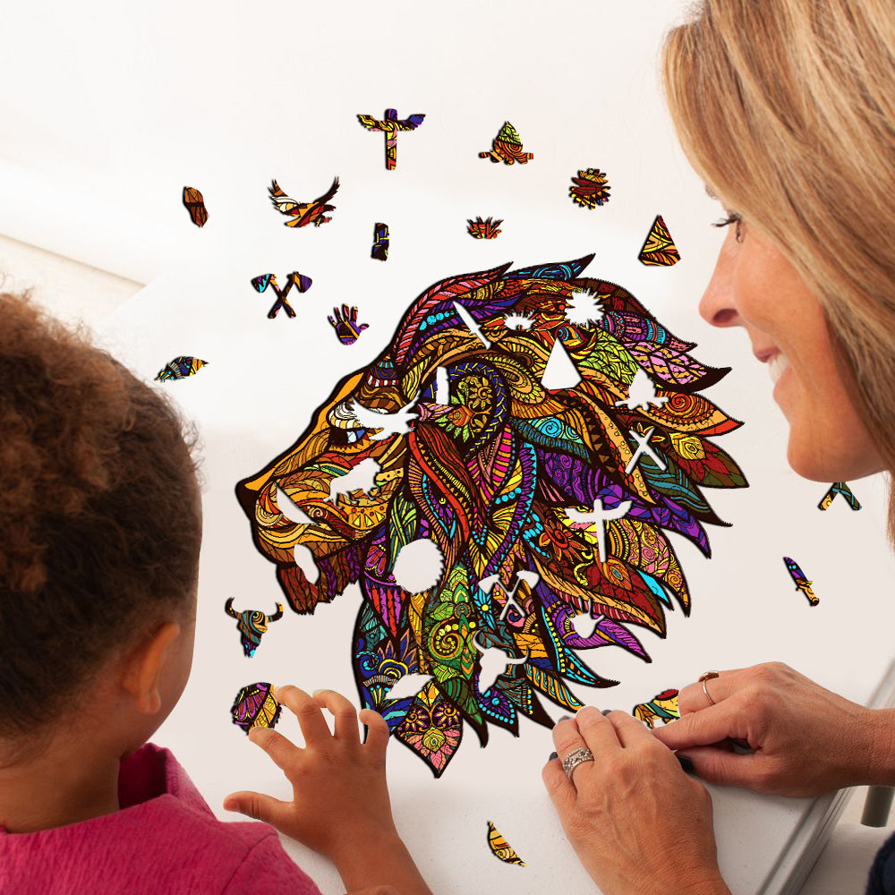 The Jungle King Wooden Jigsaw Puzzle
