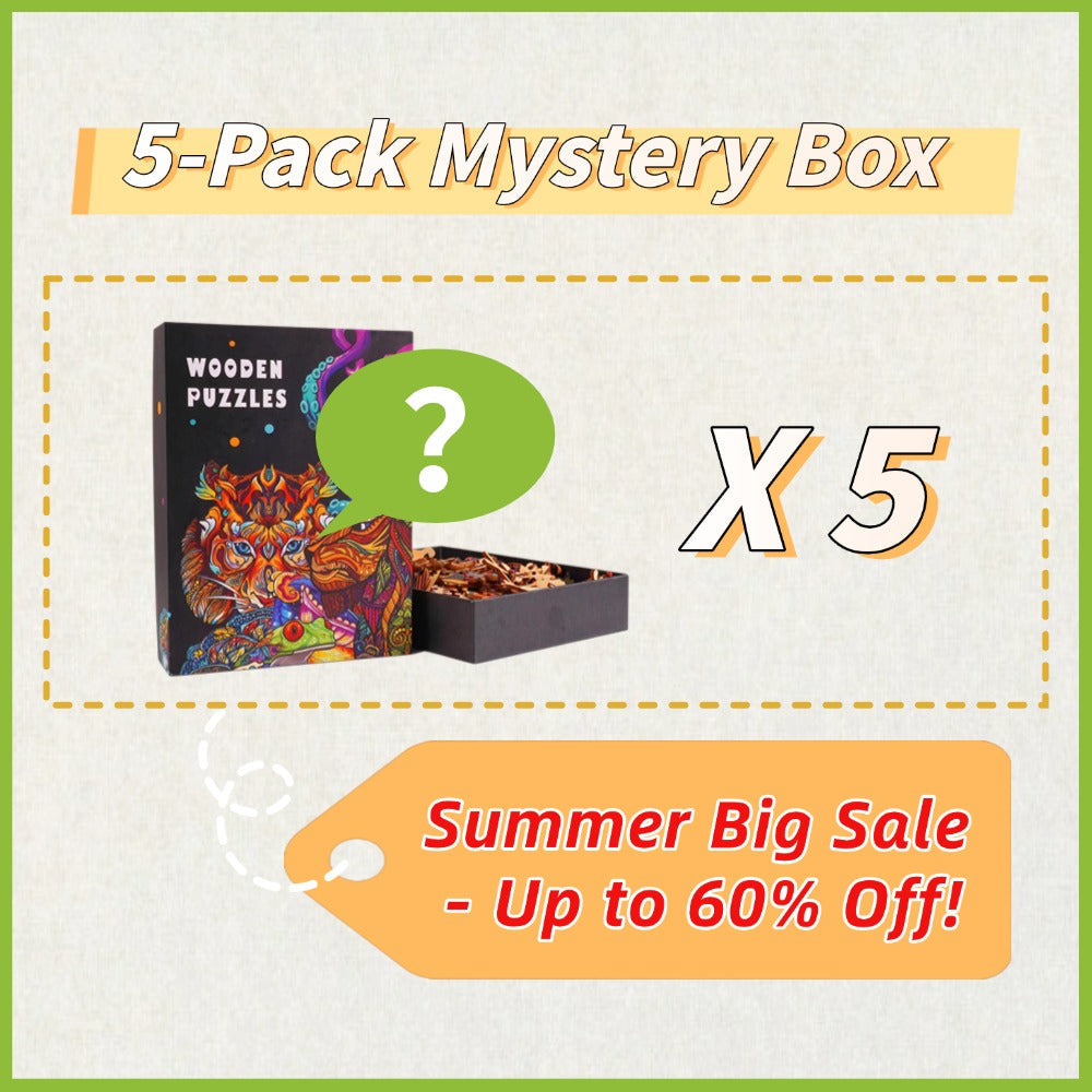 5-Pack Mystery Box: Wooden Puzzle Bestsellers