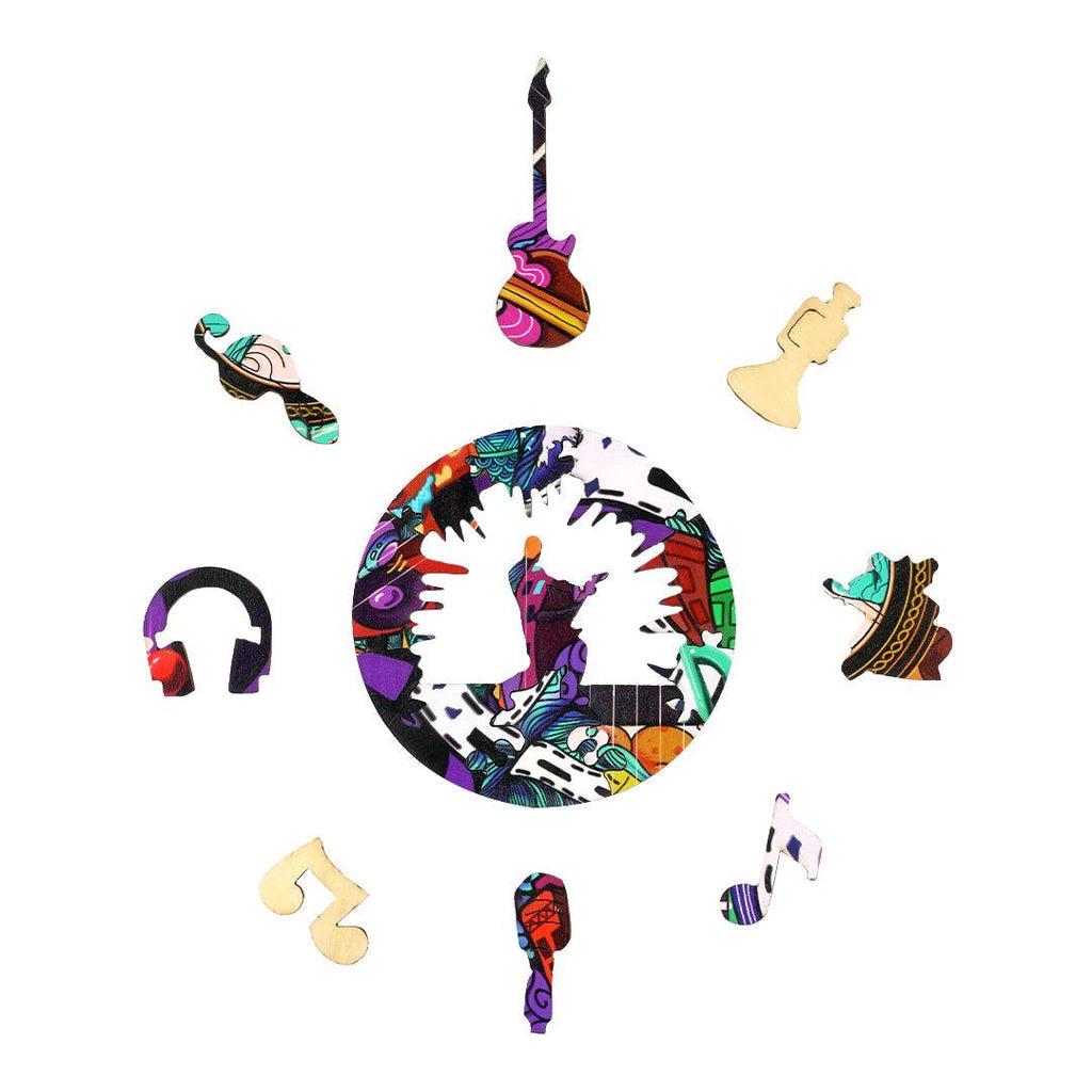Silent Guitar Wooden Jigsaw Puzzle