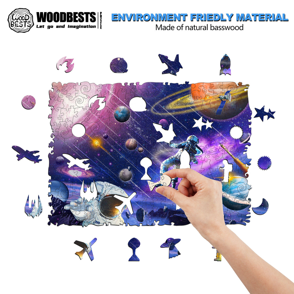 Space Exploration Wooden Jigsaw Puzzle