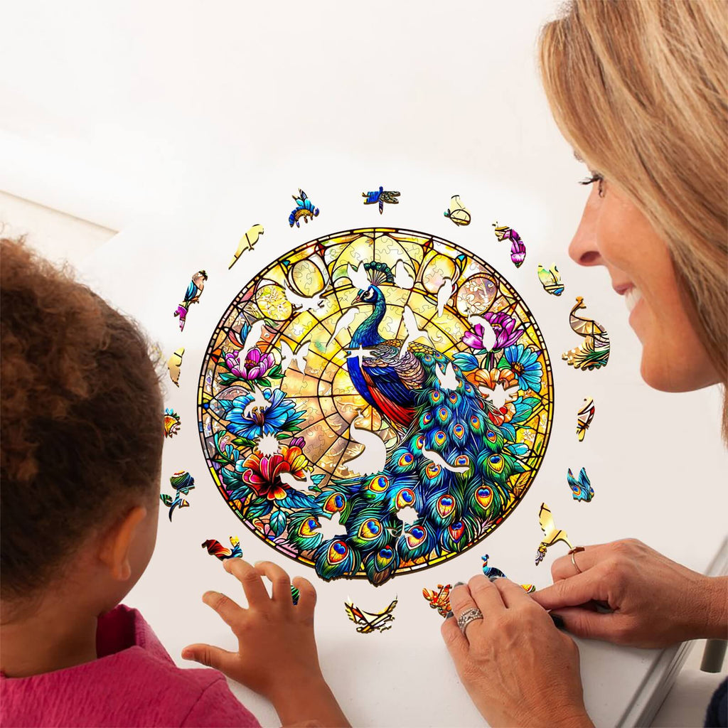 Peacock King Wooden Jigsaw Puzzle