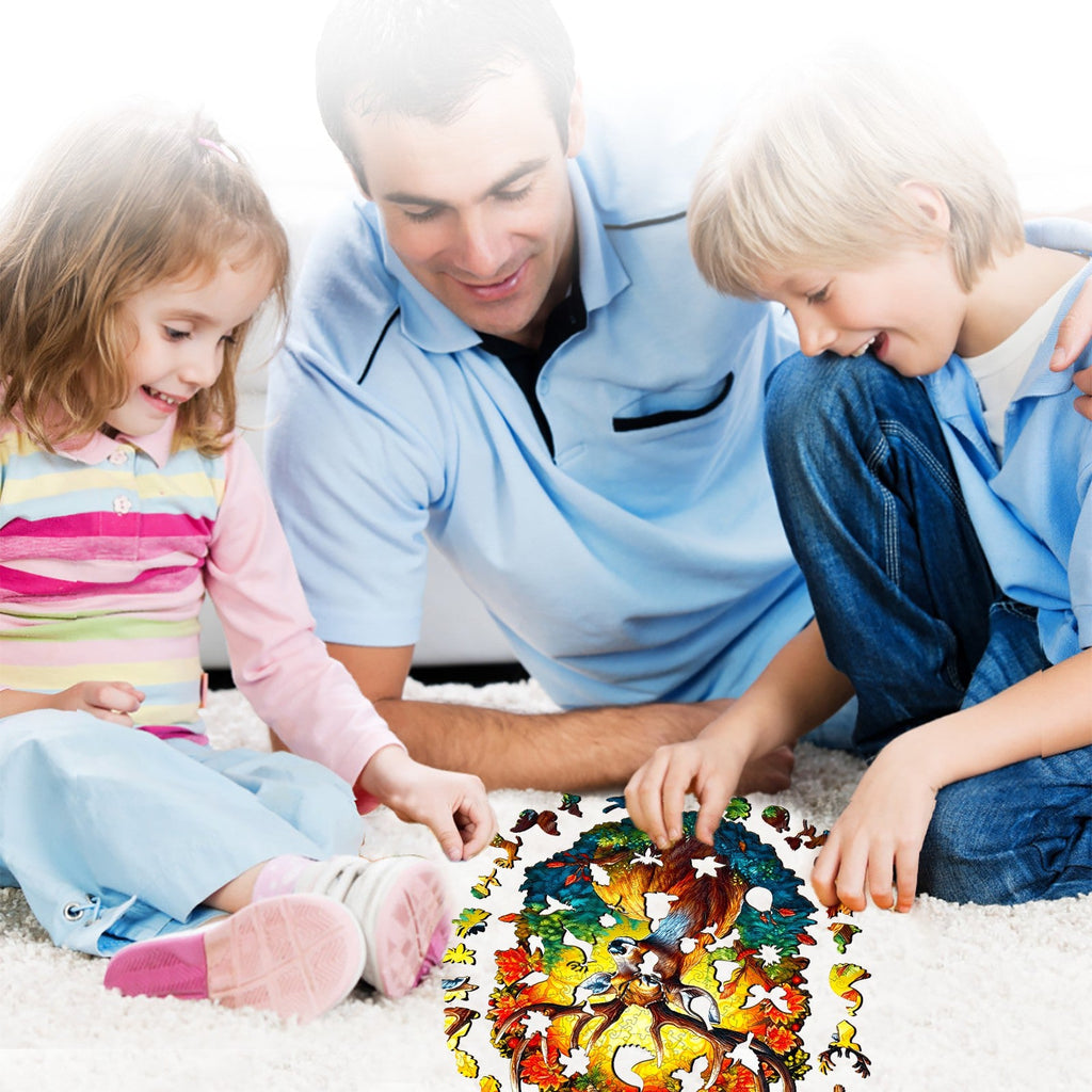 Deer Of Life-2 Wooden Jigsaw Puzzle