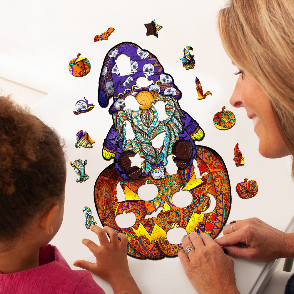 Halloween Goblin Wooden Jigsaw Puzzle