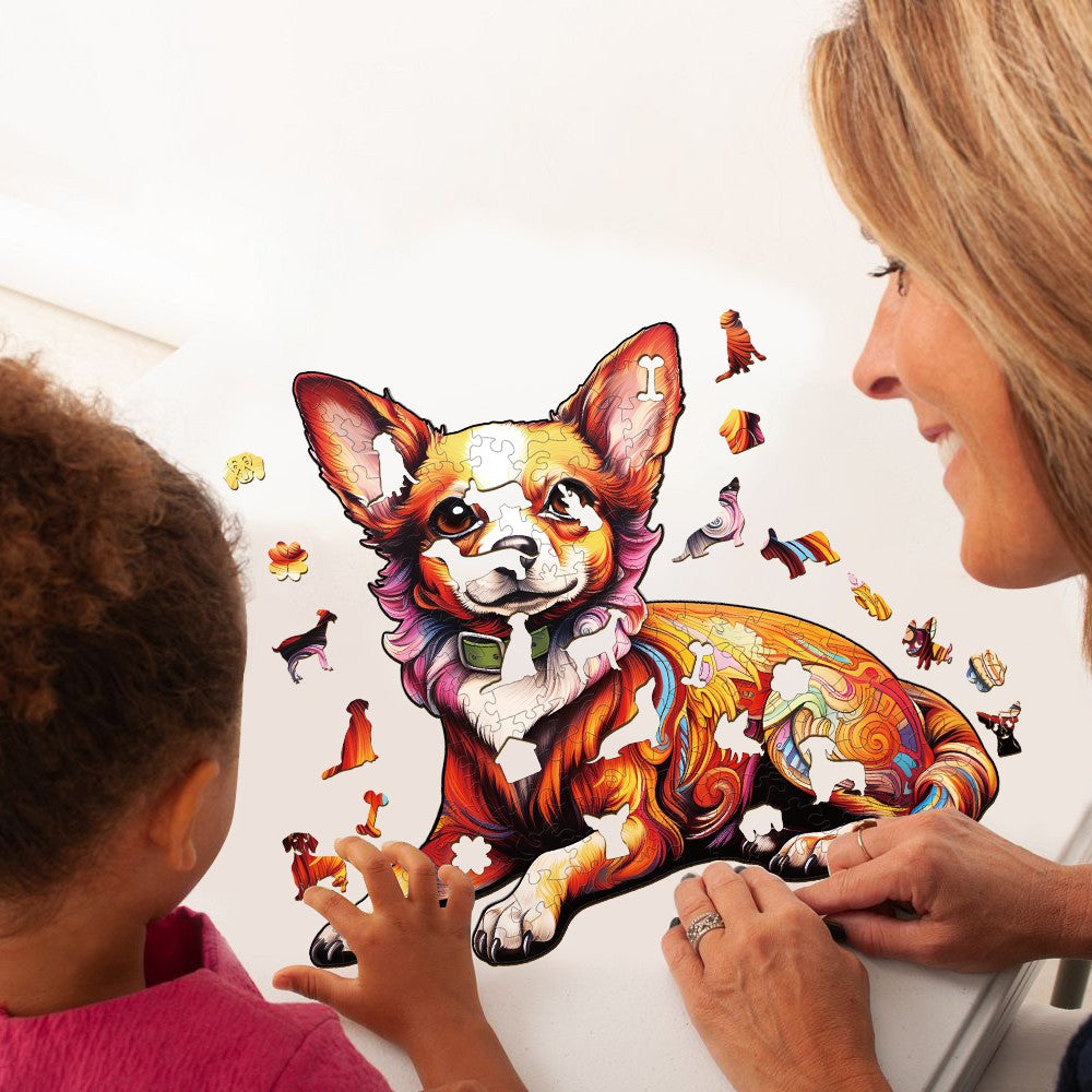 Charming Chihuahua Wooden Jigsaw Puzzle