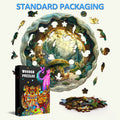 3D Snail-1 Wooden Jigsaw Puzzle with colorful pieces and packaging, perfect for enhancing focus and problem-solving skills.